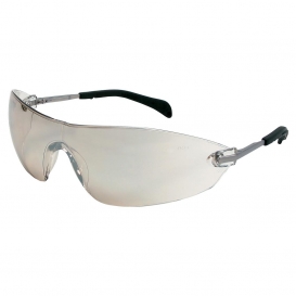Crews S2219 Blackjack Elite Safety Glasses - Metal Temples - Indoor/Outdoor Mirror Lens