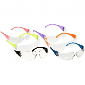 Pyramex S4110SMP Intruder Safety Glasses - Clear Lens - Multi Color 12 Pack