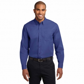 Port Authority S608 Long Sleeve Easy Care Shirt - Mediterranean Blue