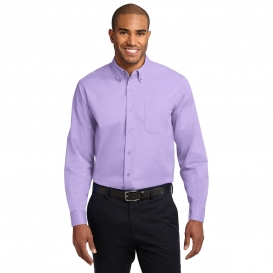 Port Authority S608ES Extended Size Long Sleeve Easy Care Shirt - Bright Lavender