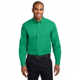 Port Authority S608ES Extended Size Long Sleeve Easy Care Shirt - Court Green