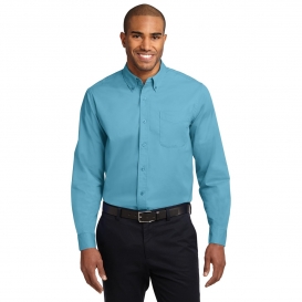 Port Authority S608ES Extended Size Long Sleeve Easy Care Shirt - Maui Blue