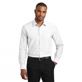 Port Authority S661 Slim Fit SuperPro Oxford Shirt - White