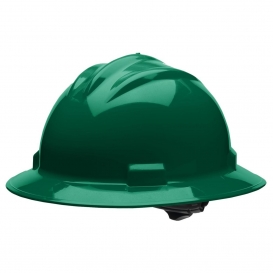 Bullard S71FGR Standard Full Brim Hard Hat - Ratchet Suspension - Forest Green