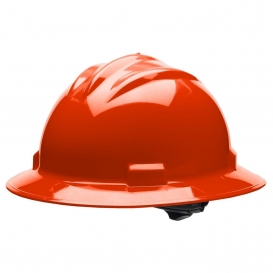 Bullard S71HOR Standard Full Brim Hard Hat - Ratchet Suspension - Hi-Viz Orange