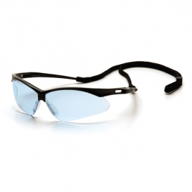 Pyramex PMXTREME Safety Glasses with Clear Lens Black Frame 