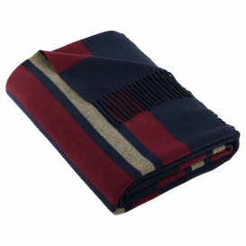 Brooks Brothers BB19000 Heritage Blanket Windsor Navy - Blazer/Ruby Wine/Camel