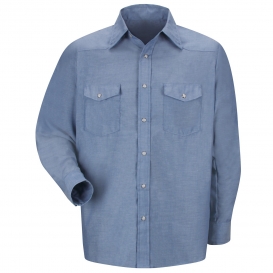 Red Kap SC14LB Men\'s Deluxe Western Style Shirt - Long Sleeve