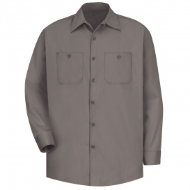 Red Kap SC30 Men\'s Wrinkle Resistant Cotton Work Shirt - Long Sleeve - Graphite Grey