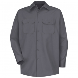 Red Kap SC70 Men\'s Deluxe Heavyweight Cotton Shirt - Long Sleeve - Charcoal