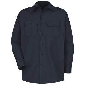 Red Kap SC70 Men\'s Deluxe Heavyweight Cotton Shirt - Long Sleeve - Dark Navy