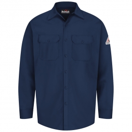Bulwark FR SEW2 Men\'s Midweight Work Shirt - EXCEL FR - 7 oz. - Navy