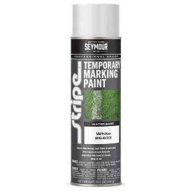 Seymour 20-633 Stripe Temporary Ground Marking Paint - White - 20 oz (Net Weight 16 oz)