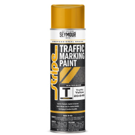 Seymour 20-646 Stripe Water Based Traffic Marking Paint - Traffic Yellow - 20 oz Can (Net Weight 18 oz)
