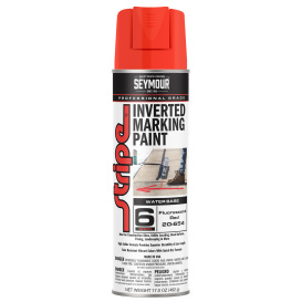 Seymour 20-654 Stripe 6-Series Water Based Inverted Marking Paint - Fluorescent Red - 20 oz Can (Net Weight 17 oz)