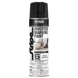 Seymour 20-663 Stripe 6-Series Water Based Inverted Marking Paint - Black - 20 oz Can (Net Weight 17 oz)