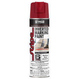 Seymour 20-671 Stripe 6-Series Water Based Inverted Marking Paint - Safety Red - 20 oz Can (Net Weight 17 oz)