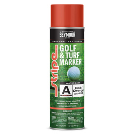 Seymour 20-698 Stripe Athletic Golf/Turf Marking Paint - Fluorescent Red/Orange - 20 oz Can (Net Weight 17 oz)