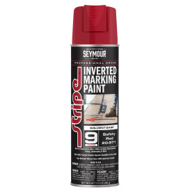 Seymour 20-971 Stripe 9-Series Inverted Ground Marking Paint - Safety Red - 20 oz Can (Net Weight 17 oz)