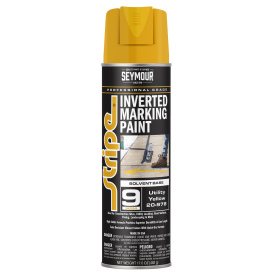 Seymour 20-978 Stripe 9-Series Inverted Ground Marking Paint - Utility Yellow - 20 oz Can (Net Weight 17 oz)