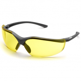 Elvex SG-12A Acer Safety Glasses - Graphite Frame - Amber Lens