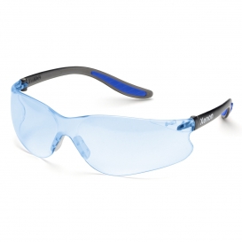 Elvex SG-14B Xenon Safety Glasses - Black Temples - Light Blue Lens