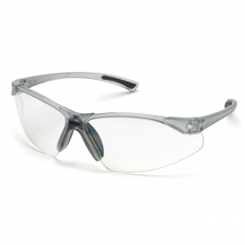 Elvex SG-200C Elite Safety Glasses - Gray Frame - Clear Lens