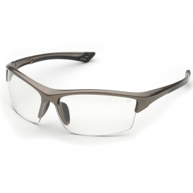 Elvex SG-350C Sonoma Safety Glasses - Bronze Frame - Clear Lens
