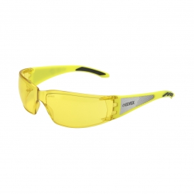 Elvex SG-53A Reflect-Specs Safety Glasses - Yellow Reflective Temples - Amber Lens