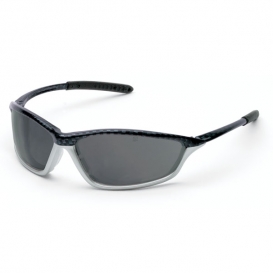 Crews Shock Safety Glasses - Gray/Silver Frame - Gray Anti-Fog Lens