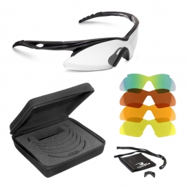 Radians Shift Shooting Glasses - Black Frame - Five Lens Interchangeable Kit