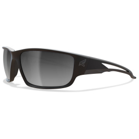 Edge SK117 Kazbek Safety Glasses - Black Frame - Silver Mirror Lens