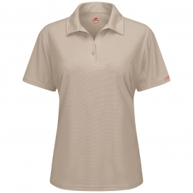 Red Kap SK91 Women\'s Performance Knit Flex Series Pro Polo - Tan