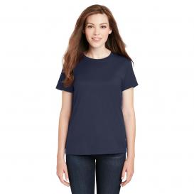 Hanes SL04 Ladies Nano-T Cotton T-Shirt - Navy