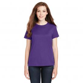 Hanes SL04 Ladies Nano-T Cotton T-Shirt - Purple