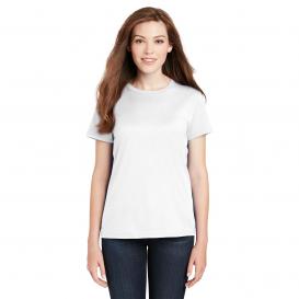 Hanes SL04 Ladies Nano-T Cotton T-Shirt - White
