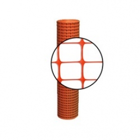 Resinet Economy Square Mesh Barrier Fence 4 x 100 ft - Orange