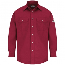 Bulwark FR SLU6 Men\'s Lightweight Dress Uniform Shirt - Red
