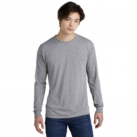 Jerzees 21LS Dri-Power 100% Polyester Long Sleeve T-Shirt - Athletic Heather