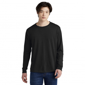 Jerzees 21LS Dri-Power 100% Polyester Long Sleeve T-Shirt - Black 