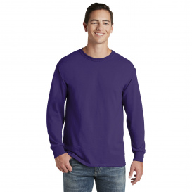 Jerzees 29LS Dri-Power 50/50 Cotton/Poly Long Sleeve T-Shirt - Deep Purple