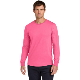 Jerzees 363L Classics Unisex Cotton Long Sleeve T-Shirt - Neon Pink