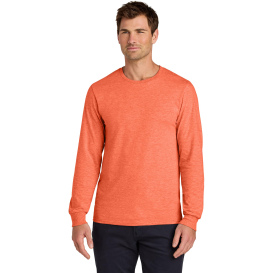 Jerzees 363L Classics Unisex Cotton Long Sleeve T-Shirt - Retro Heather Coral