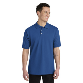 Jerzees 443M Unisex Premium Ring Spun Cotton Pique Sport Shirt - Royal
