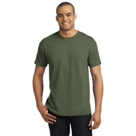 Hanes 5170 EcoSmart 50/50 Cotton/Polyester T-Shirt - Heather Green