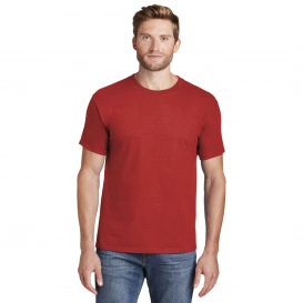 Hanes 5180 Beefy-T 100% Cotton T-Shirt - Athletic Red