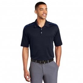 Nike 527807 Dri-FIT Graphic Polo - Navy/Signal Blue