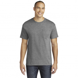 Gildan 5300 Heavy Cotton/Poly Pocket T-Shirt - Graphite Heather