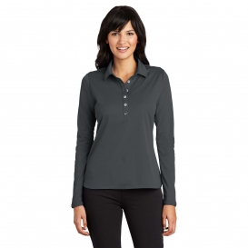 Nike 545322 Ladies Long Sleeve Dri-FIT Stretch Tech Polo - Anthracite