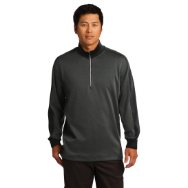 Nike 578673 Dri-FIT 1/2-Zip Cover-Up - Black Heather/Black
